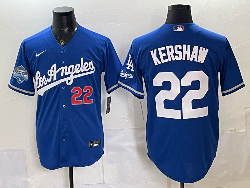 Men Los Angeles Dodgers #22 Kershaw blue Game 2026 Nike MLB Jersey 04010003->->MLB Jersey
